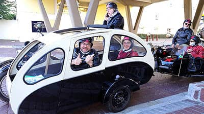 Motorcycle Sidecar Tours People Sitting In Black And White Sidecar