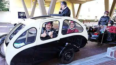 Motorcycle Sidecar Tours People Sitting In Black And White Sidecar