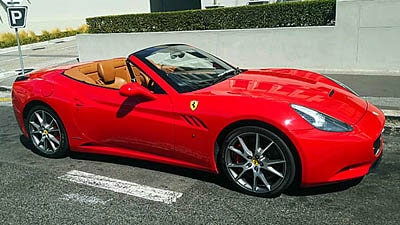 cape corporate tours sports cars chauffeur trips red convertible ferrari california